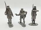 Vintage 1950s Marx Captain Gallant 60mm Foreign Legions x3 Rare Silver