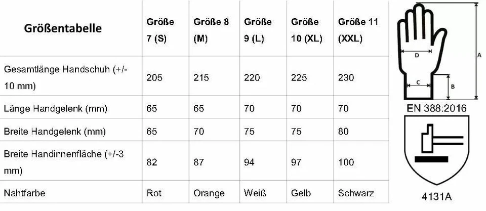 Maxiflex Ultimate Arbeitshandschuhe Montagehandschuhe 12 Paar größe 12 (3XL) - Bild 2 von 2