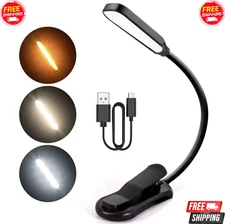 USB Rechargeable LED Book Light – Flexible Clip-On Reading Companion ✨