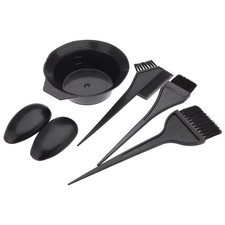 6Pcs Hairdressing Brushes Bowl Combo Salon Hair Color Dye Tint Tool Set Hair Col
