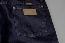 Wrangler Jeans Mens 36x36 Black Cowboy Cut Original Fit Straight Leg 13MWZ