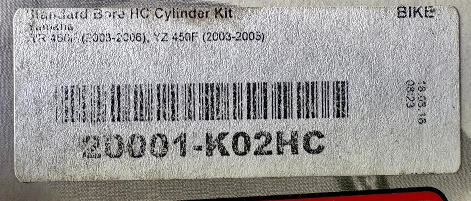 Cylinder Works Complete Top End Piston Kit Part# 20001-K02HC Yamaha YZ450F/WR450 - Image 3 of 4