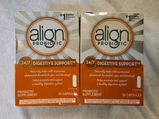 Lot Of 2 New Align Probiotic 24/7 Digestive Support 56 Caps X2 Ex 3.2026