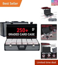 6 Row 250+ TSA Combination Lock Sports Card Cases Graded Card Case Psa Graded...