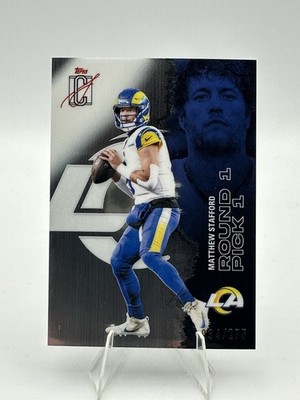 2025 Topps Signature Class Matthew Stafford Round 1 Pick 1 Rams /275
