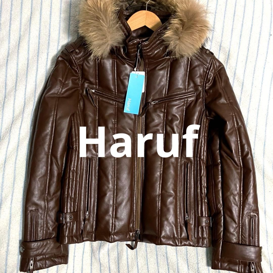 HARUページ‼️ Haruf Men Jacket Size M Great Atmosphere Padded Sheep Leather Coat