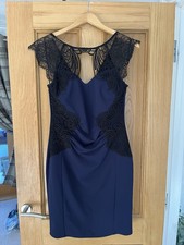 LIPSY MICHELLE KEEGAN Navy & Blacked Body on Dress Size 14 Bnwt
