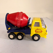 Tonka Pressed Steel Cement Mixer Truck Yellow Blue Red Silver Black Repainted