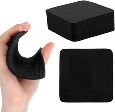 8 PCS Gym Grip Pads Rubber Weight Big Back Lifting Grips Workout Hand black