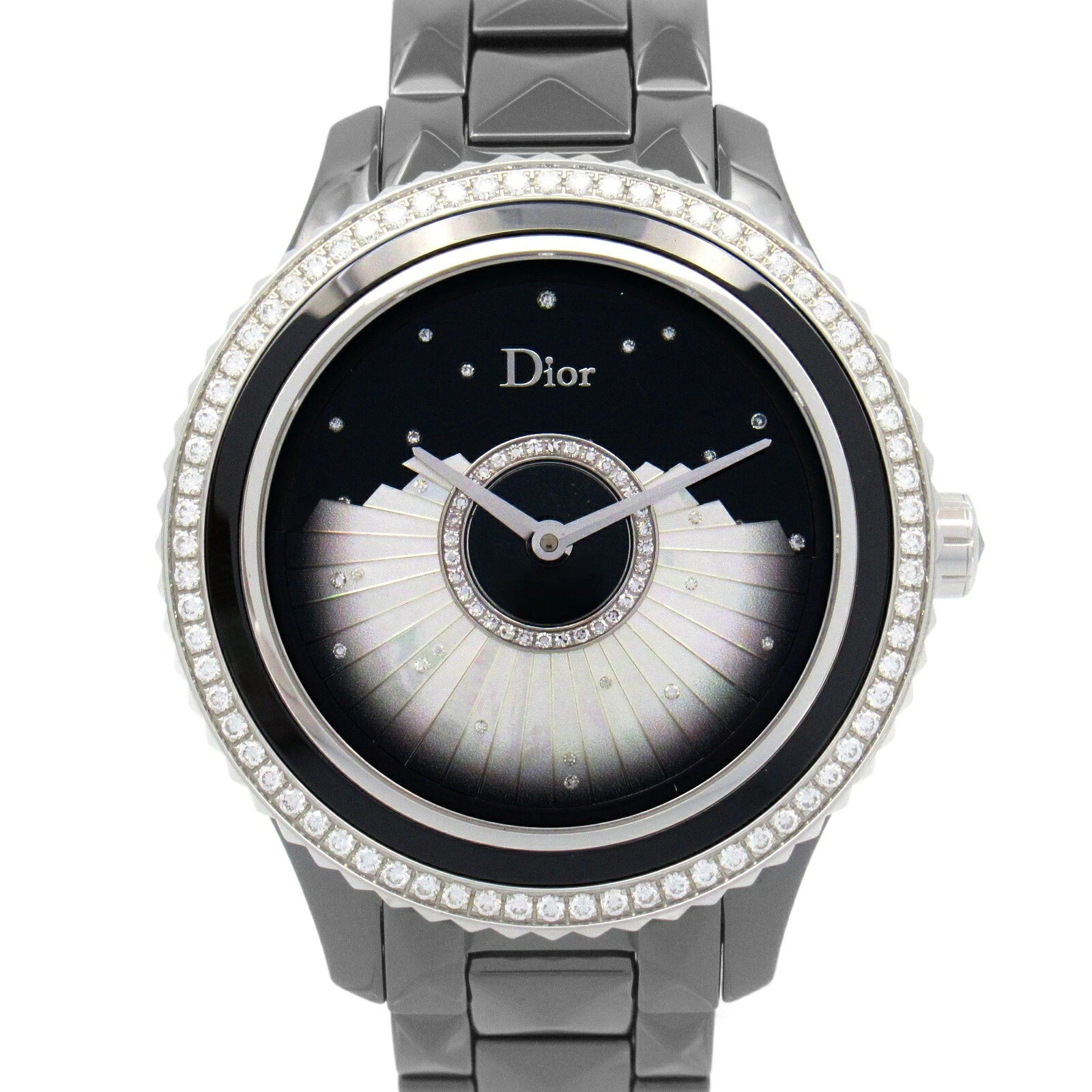 Montre homme Dior Huitt céramique coquille noir/blanc occasion bon état