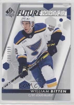2022 SP Authentic Future Watch 288/999 Will Bitten William #198 Rookie RC 0k6r