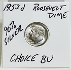 1953-D Roosevelt Dime CHOICE BU ! Great Luster - CHEAP Shipping!