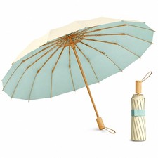 Compact Travel Umbrella with UPF 50+ UV Protection