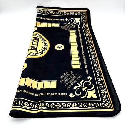 Mahjong Table Mat w/ Decorative Chinese Character (32x32 Inches)