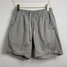 Vuori Kore Men  s Shorts V302 Light Gray 7  Lined Mens Size M Gym Running Comfy