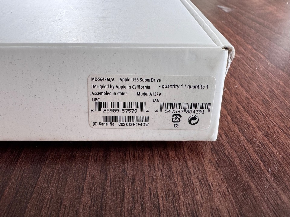 Apple USB SuperDrive External CD/DVD Drive – USB – A1379 | eBay UK