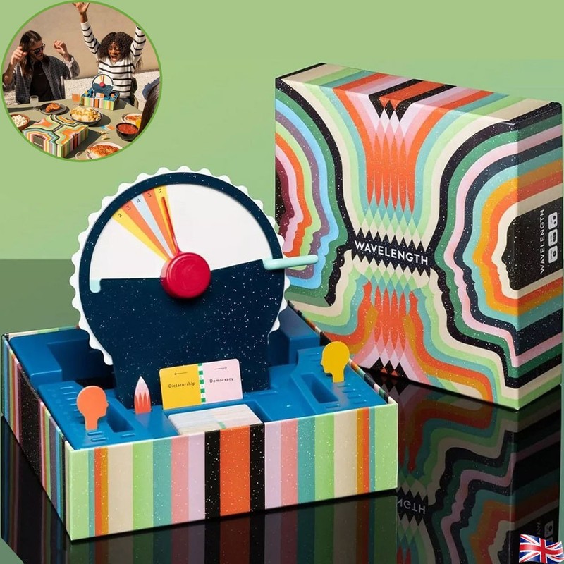 Wavelength Party Board Game For 2-12 Players Ages 14+ The Game Show in a Box UK