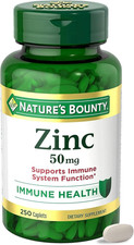 Nature s Bounty Zinc 50mg, Immune Support & A...
