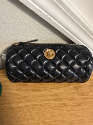 Versace Versace Women's Leather Gold Medusa Quilted Shoulder Bag Handbag