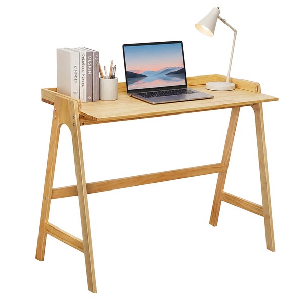 Schreibtisch Arbeitstisch Computer Tisch Arbeitsschreibtisch Home Office Holz-image