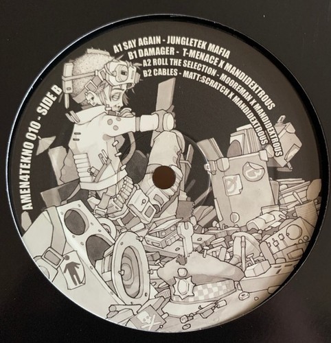 Mandidextrous/Jungle Mafia-AMEN 4 TEKNO 10 12" Vinyl RAGGATEK TRIBECORE UK 2020 - Picture 2 of 2