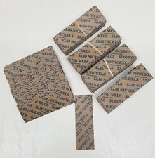 200 Coin Wrappers FLAT Tubes Paper Rolls for NICKELS Each roll holds  2 