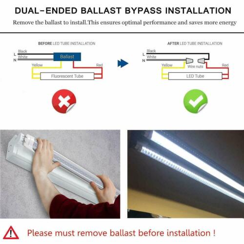 10PCS T8 Dimmable 20W 4FT G13 Tube 48'' Retrofit Fluorescent Lamp to LED T8 Tube - Picture 4 of 11