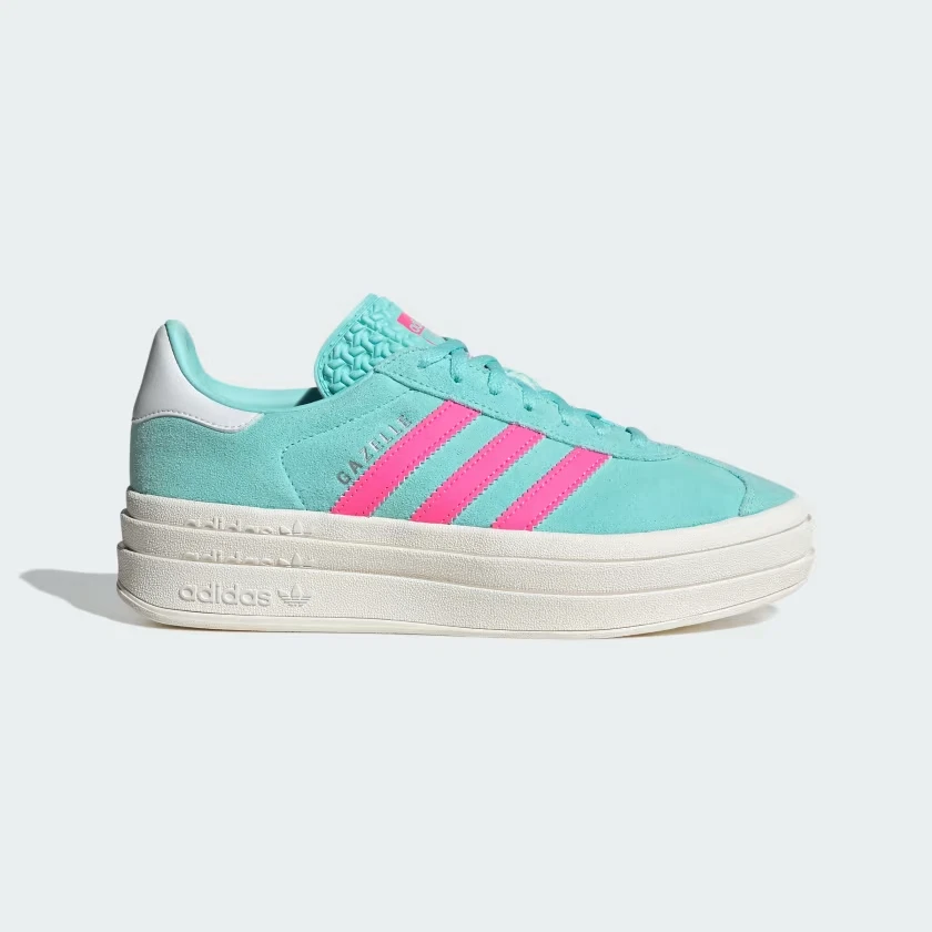 adidas gazelle silver green womens adidas Gazelle (Semi Pink Spark/Lucid Blue/Gum)