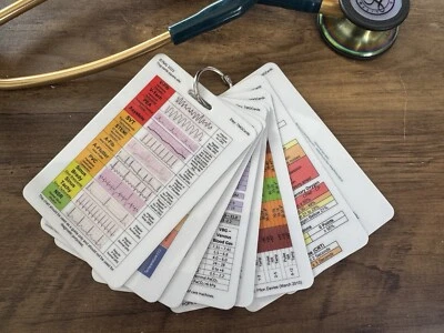 TMG CARDS Set of 8 Healthcare, Nursing, Medical Pocket Cards