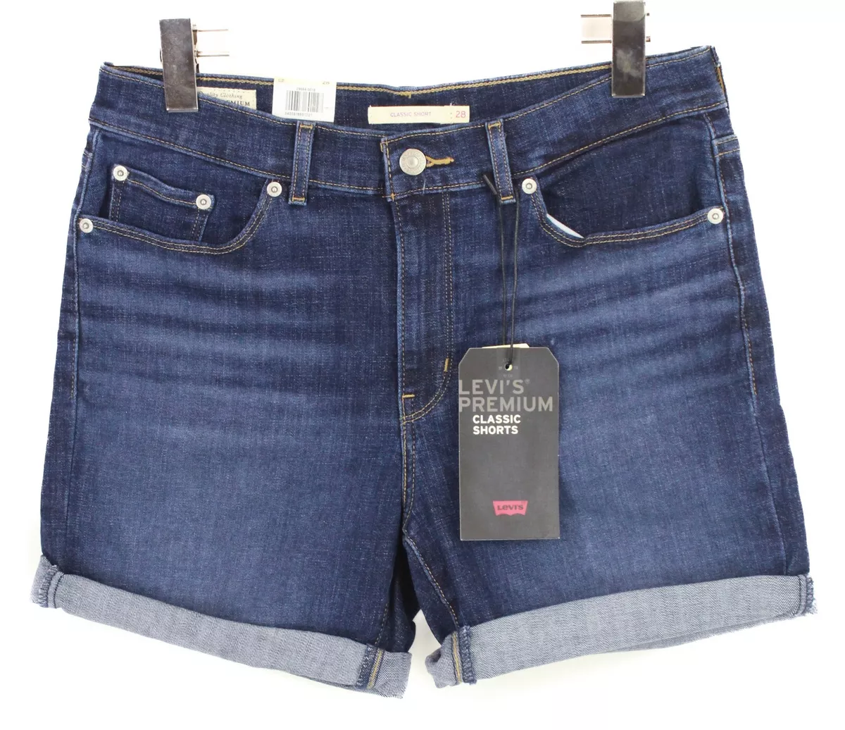 Levi's women's top mid length shorts