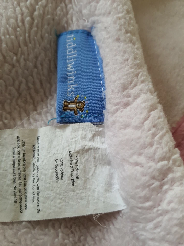 Tiddliwinks Bebé Niña Rosa Marrón Verde Flor Ladybug Manta Lunares 30"40 Foto 3 de 4