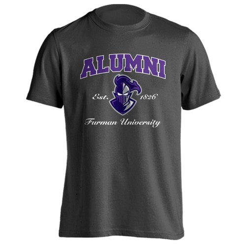 Furman University FU Paladins Alumni Est 1826 Logo Short Sleeve T-shirt Tee - Foto 4 di 9