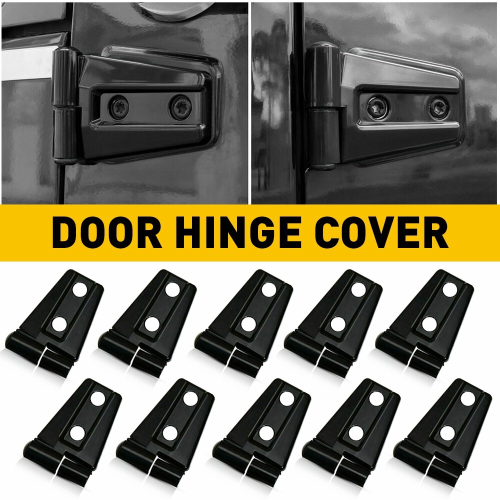 Door Hinge Cover Protector Trim Kit For Wrangler Jeep Accessories JK JKU 2007-17