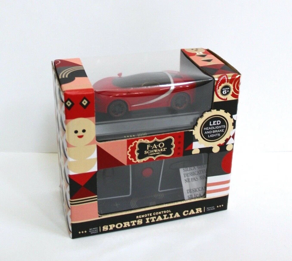 FAO Schwarz Remote Control Sports Italia Car 1:50 Scale 2.4 ghz Red NEW - Image 3 of 4