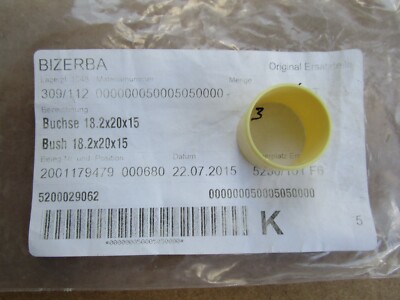 BIZERBA SLICER PARTS KNIFE HUB BUSHING OEM# 50005050000