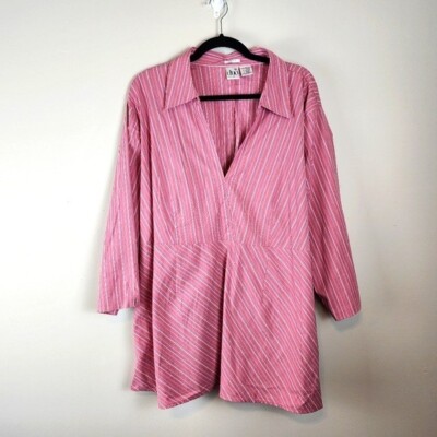 Duo Maternity shirt size 4 X  plus size stripes