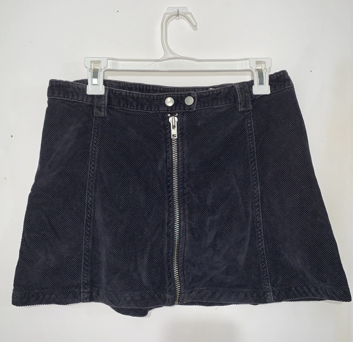Navy blue corduroy skirt cheap
