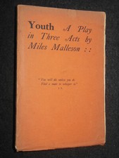 MILES MALLESON; Youth - A Play in Three Acts (1918) Theatre Debut, Theatrical