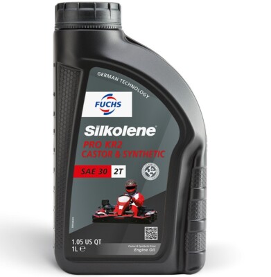 FUCHS SILKOLENE PRO KR2 2T Kartöl 1 Liter 2-Takt Öl Go Kart Kartmotoren CIK FIA