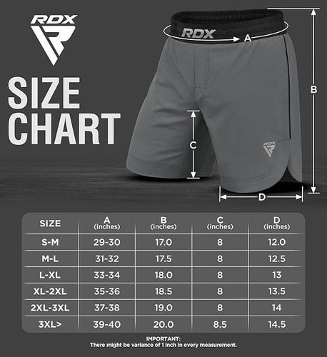 Boxing MMA Shorts by RDX, Kickboxing, Grappling Shorts for Men, Martial Arts - Picture 49 of 51