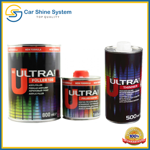 Novol Acrylic 2K Primer Car Paint KIT 960ml Smart Repair Thinner 500ml