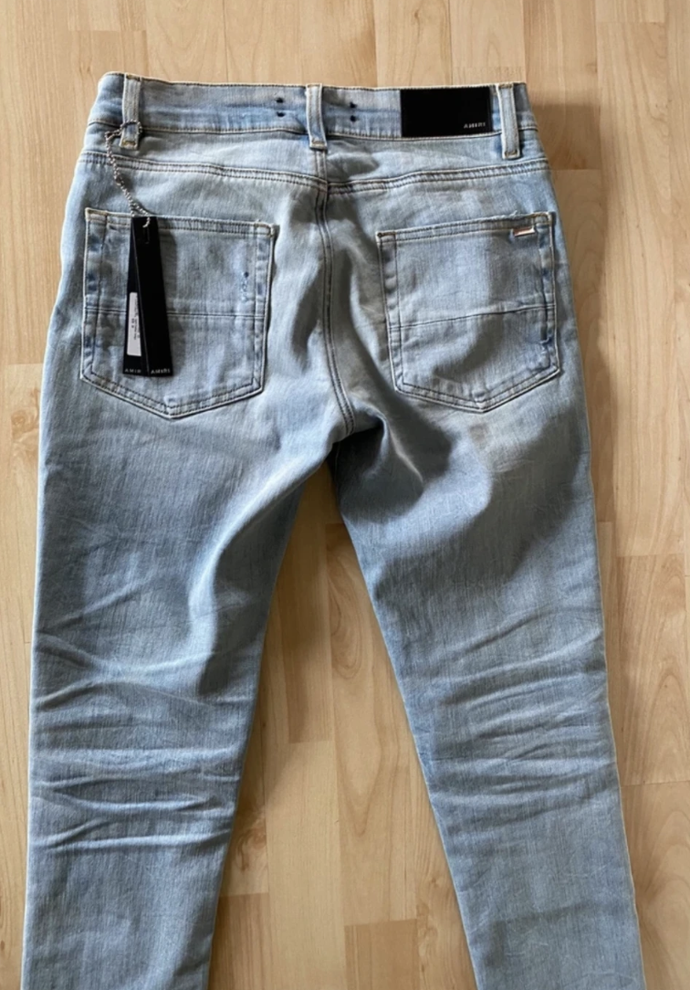 Amiri MX1 zebra animal print patch jeans skinny | eBay