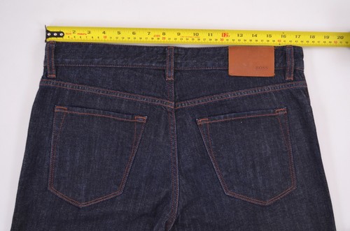 Boss Dark-Blue Stretch Regular Slim Jeans Mens sz W33 L32 - Picture 19 of 20