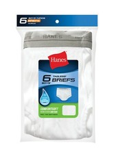 Hanes Boys Underwear, 6 Pack Tagless Boys Brief Size 6-8 S/P