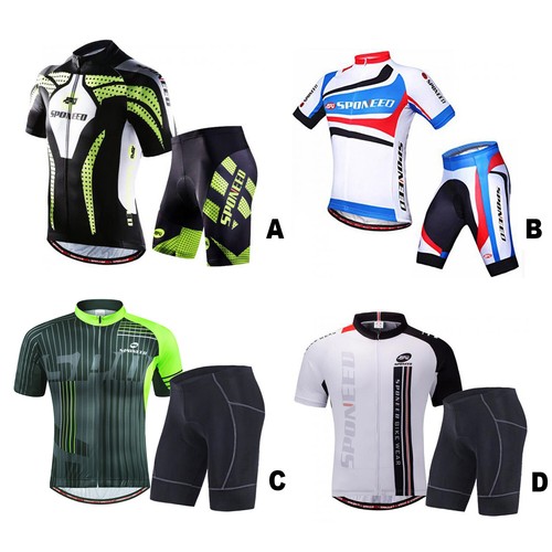 Mens Bike Clothing Sets Cycling Shorts Quick Dry MTB Bicycle Jersey Outfits - Afbeelding 1 van 16