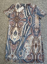 Boohoo Women’s Paisley Shirt Dress NWT Size 4