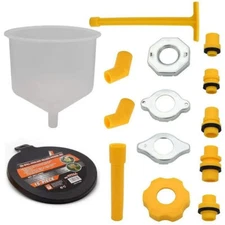 Radiator Coolant Filling Funnel Kit Spill Proof Cooling Fluid Bleeder Adapters