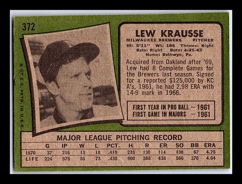 1971 Topps Baseball Cards 264-523 - You Pick - aaalvins - Picture 77 of 249