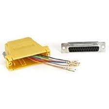 DB25-Female to RJ45 8 wire RS232 Modular Adapter Yellow