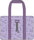 Sanrio Characters Carry On Bag Travel Purple Storage Case Hello Kitty My Melody